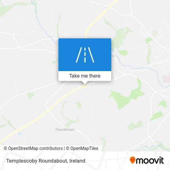 Templescoby Roundabout map