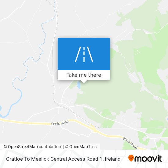 Cratloe To Meelick Central Access Road 1 map
