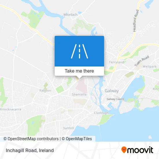 Inchagill Road map