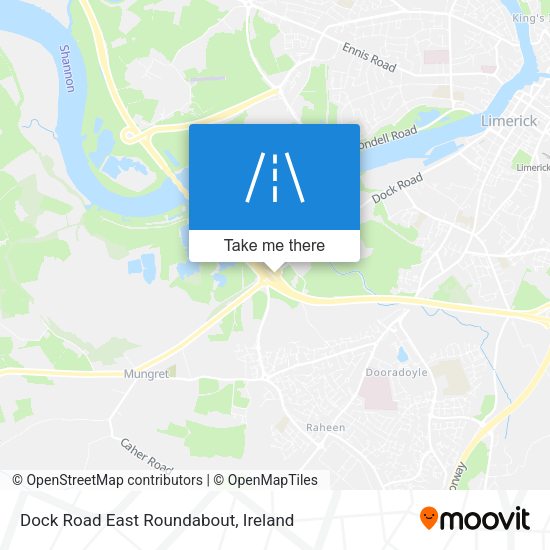 Dock Road East Roundabout map