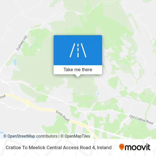 Cratloe To Meelick Central Access Road 4 map
