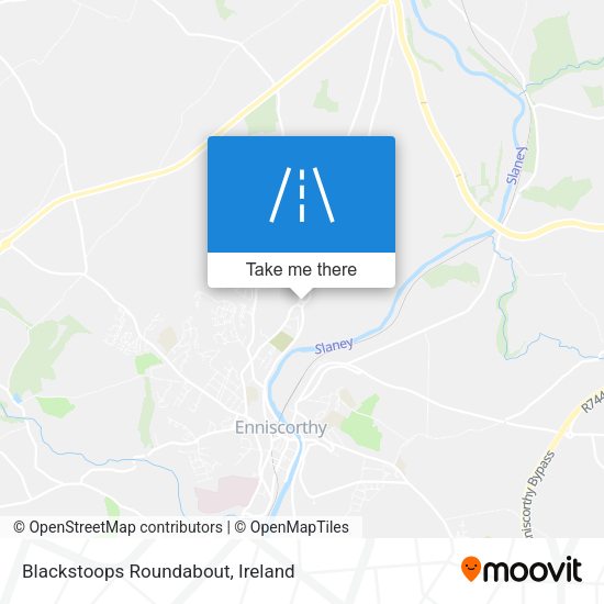 Blackstoops Roundabout map