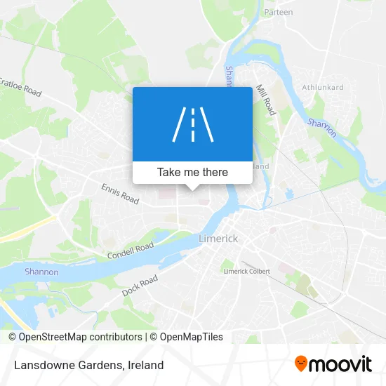 Lansdowne Gardens map