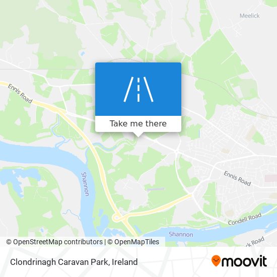 Clondrinagh Caravan Park map