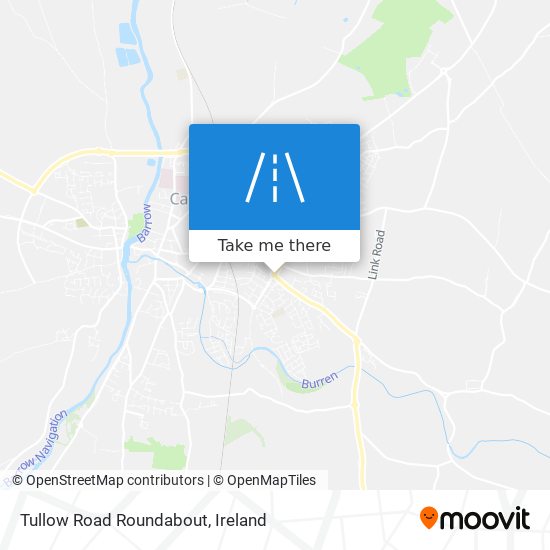 Tullow Road Roundabout map