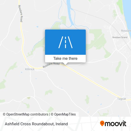 Ashfield Cross Roundabout map