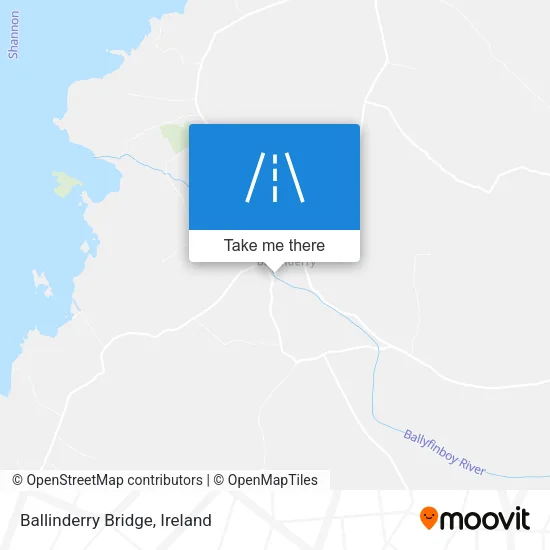 Ballinderry Bridge map