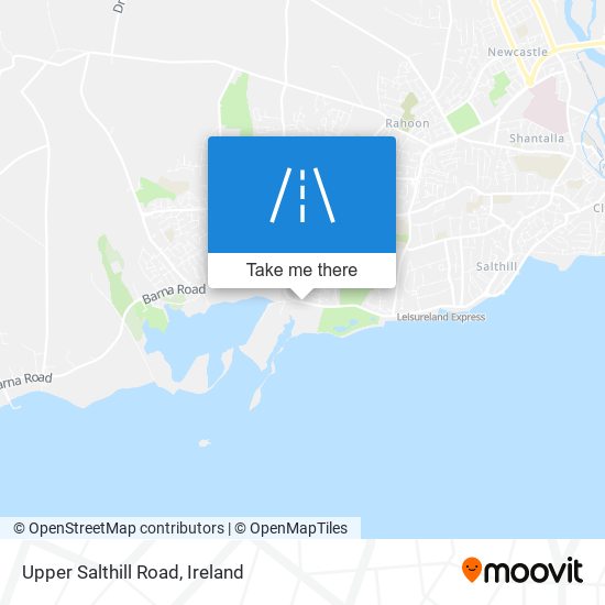 Upper Salthill Road map