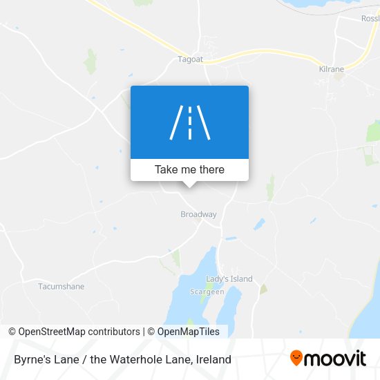 Byrne's Lane / the Waterhole Lane map