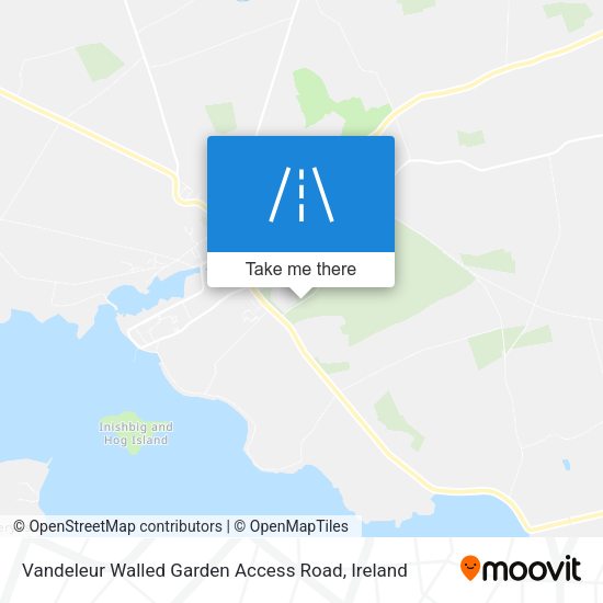 Vandeleur Walled Garden Access Road map