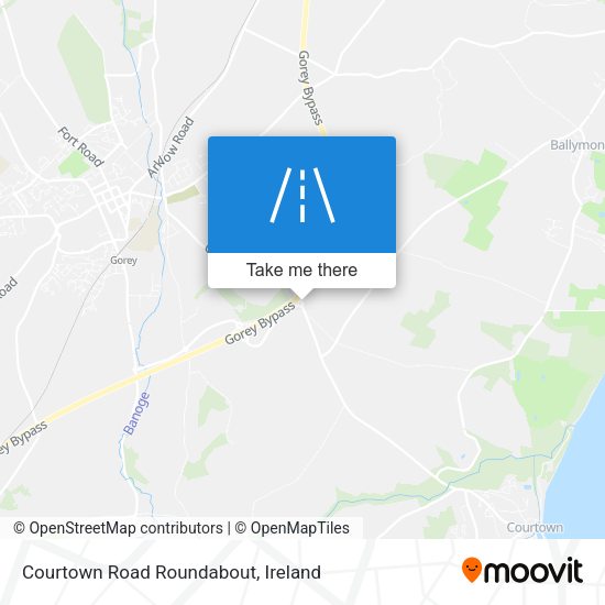 Courtown Road Roundabout map