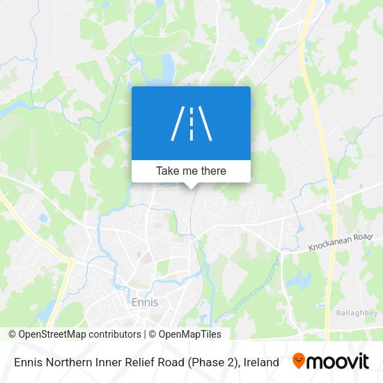Ennis Northern Inner Relief Road (Phase 2) map
