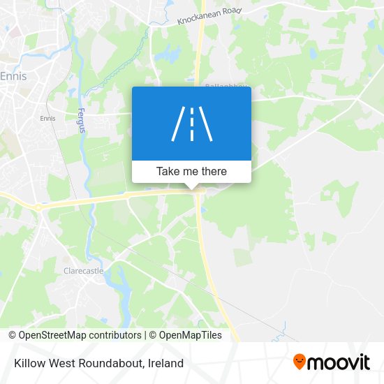 Killow West Roundabout map