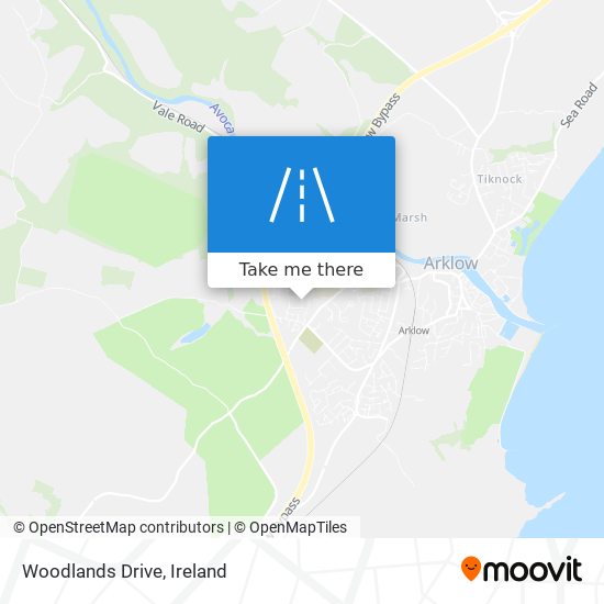 Woodlands Drive map