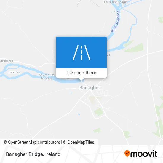 Banagher Bridge map