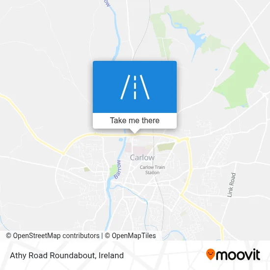 Athy Road Roundabout map