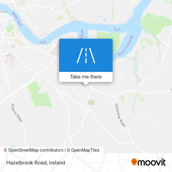 Hazelbrook Road map