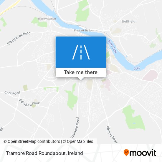 Tramore Road Roundabout map