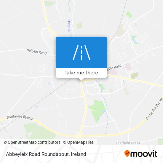 Abbeyleix Road Roundabout map