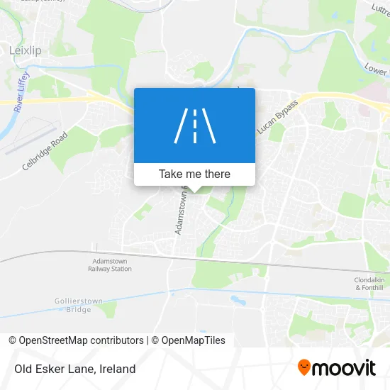 Old Esker Lane map
