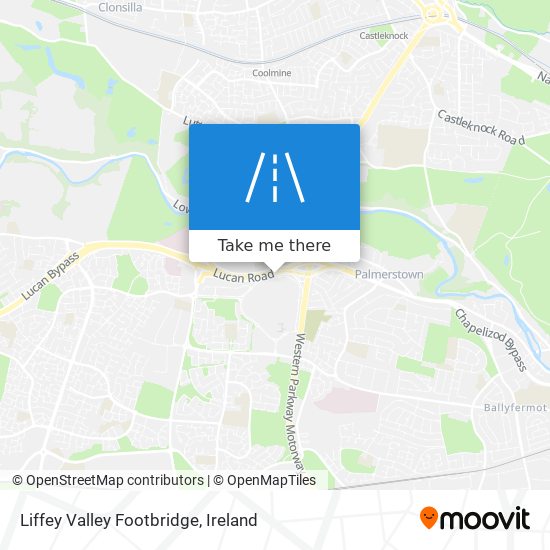 Liffey Valley Footbridge map