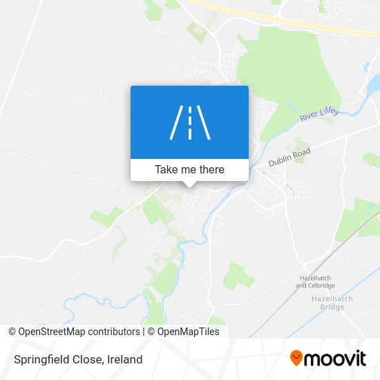 Springfield Close map