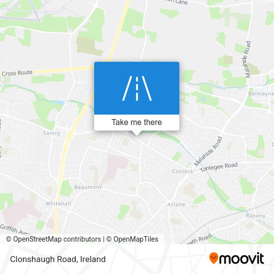 Clonshaugh Road map