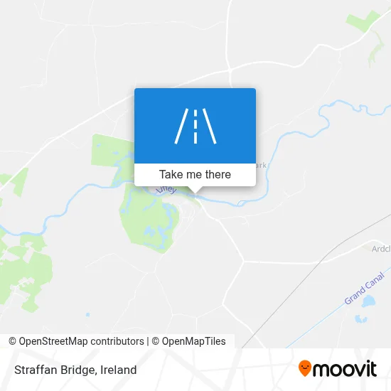 Straffan Bridge map