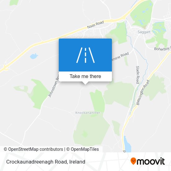 Crockaunadreenagh Road map