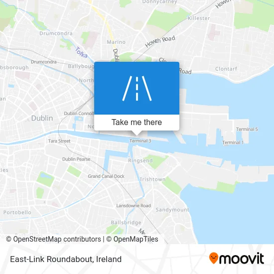East-Link Roundabout map