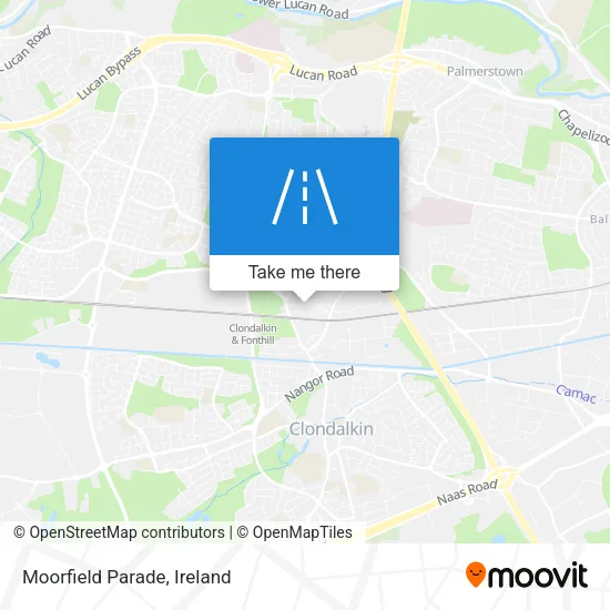 Moorfield Parade map