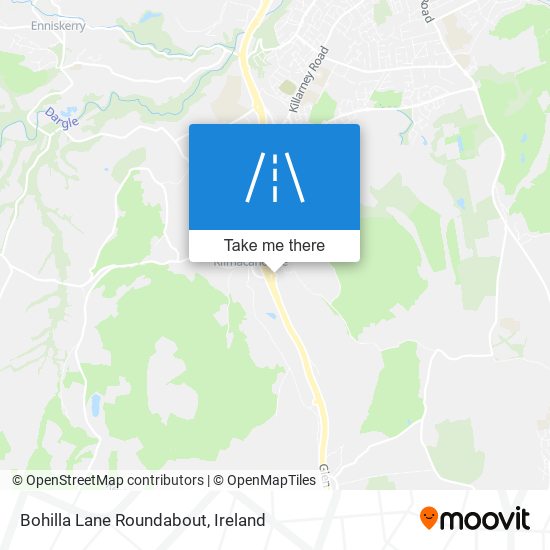 Bohilla Lane Roundabout map