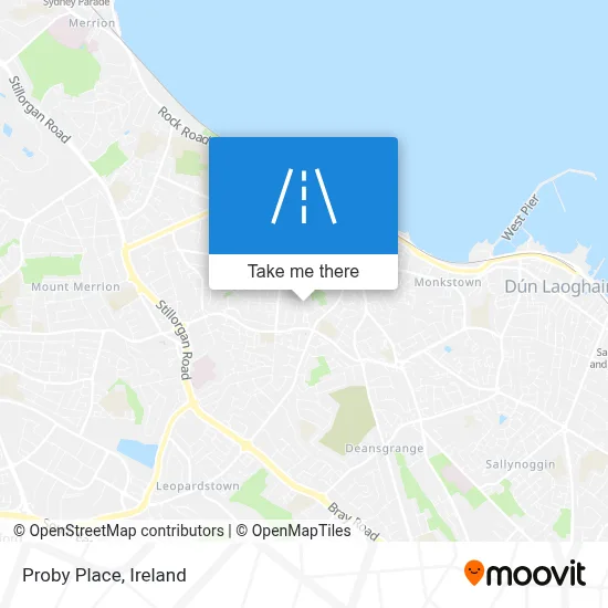 Proby Place map