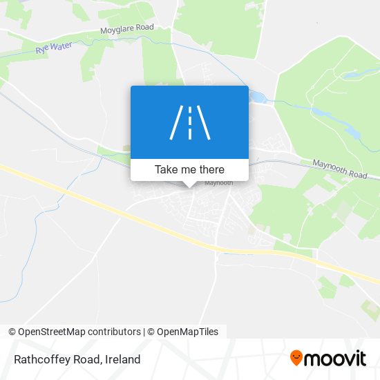 Rathcoffey Road map