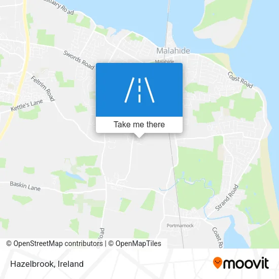Hazelbrook map