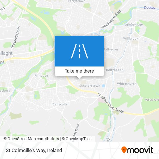 St Colmcille's Way map