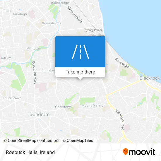Roebuck Halls map