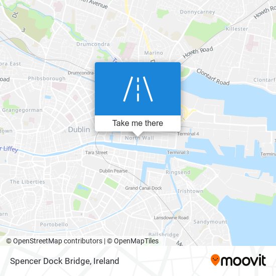 Spencer Dock Bridge map