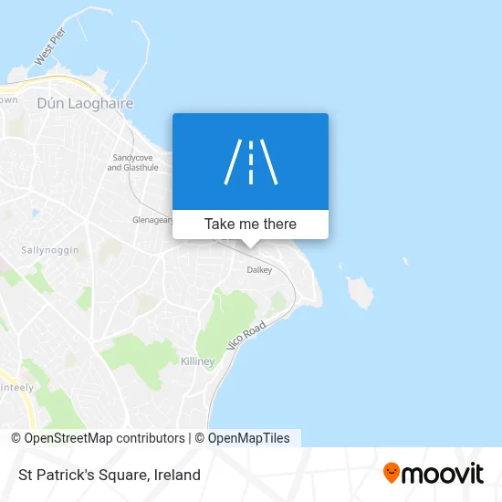 St Patrick's Square map
