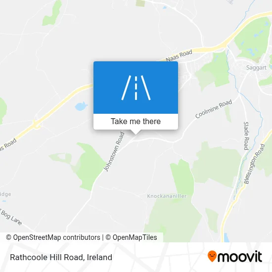 Rathcoole Hill Road map