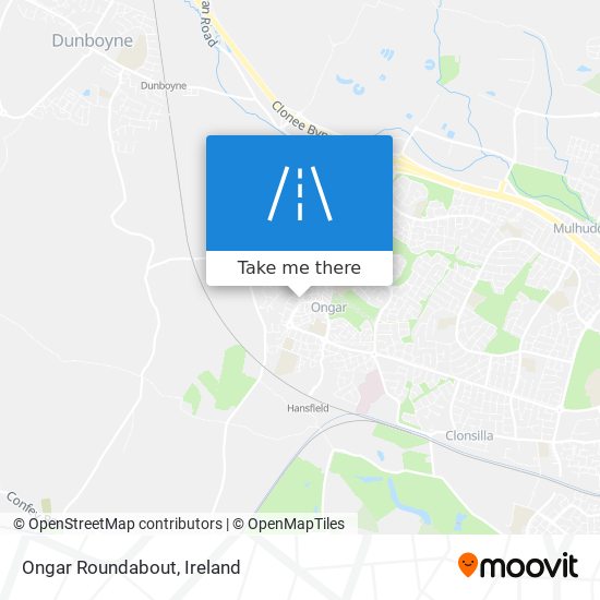 Ongar Roundabout map