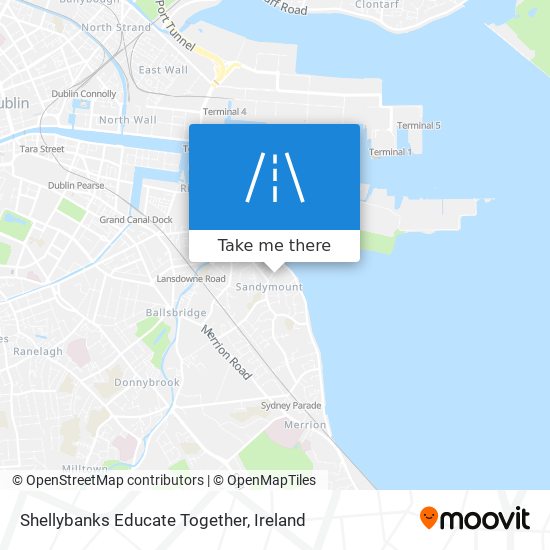 Shellybanks Educate Together map