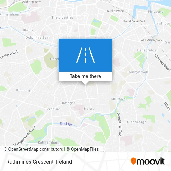 Rathmines Crescent map