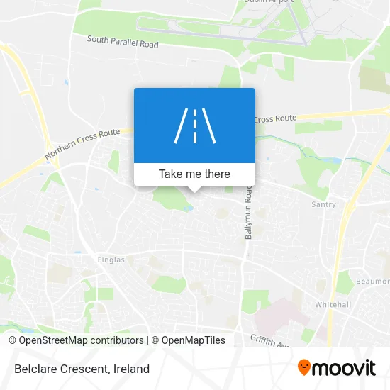 Belclare Crescent map