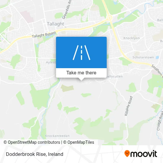 Dodderbrook Rise map