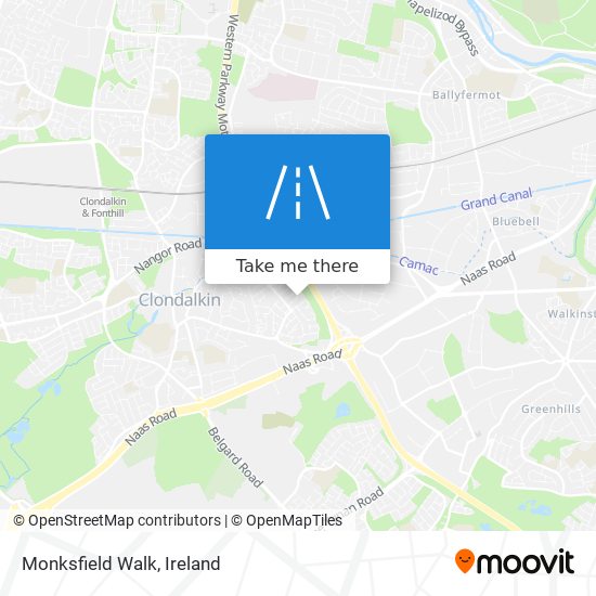 Monksfield Walk map
