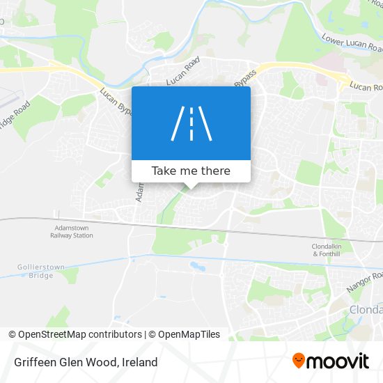 Griffeen Glen Wood map
