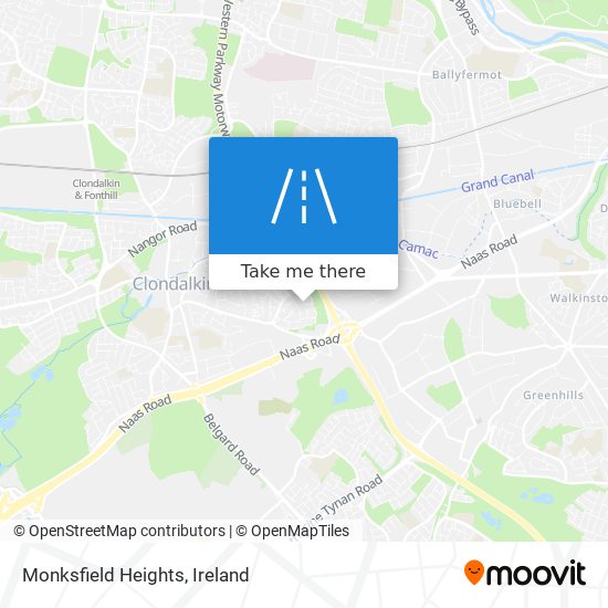 Monksfield Heights map