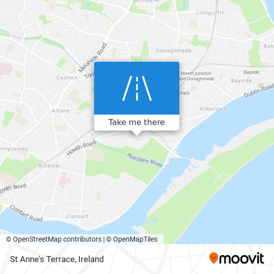 St Anne's Terrace map