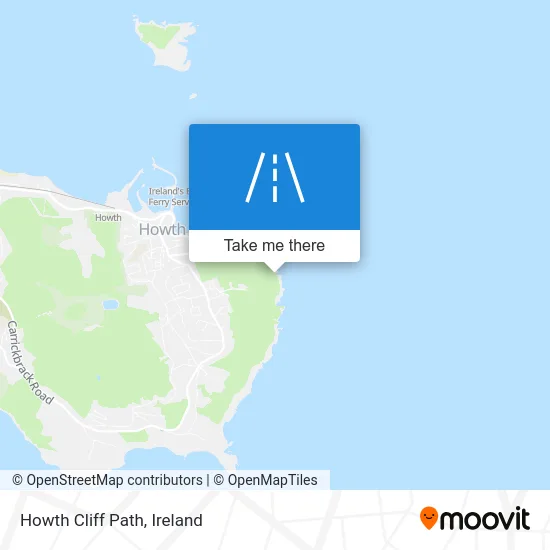 Howth Cliff Path map